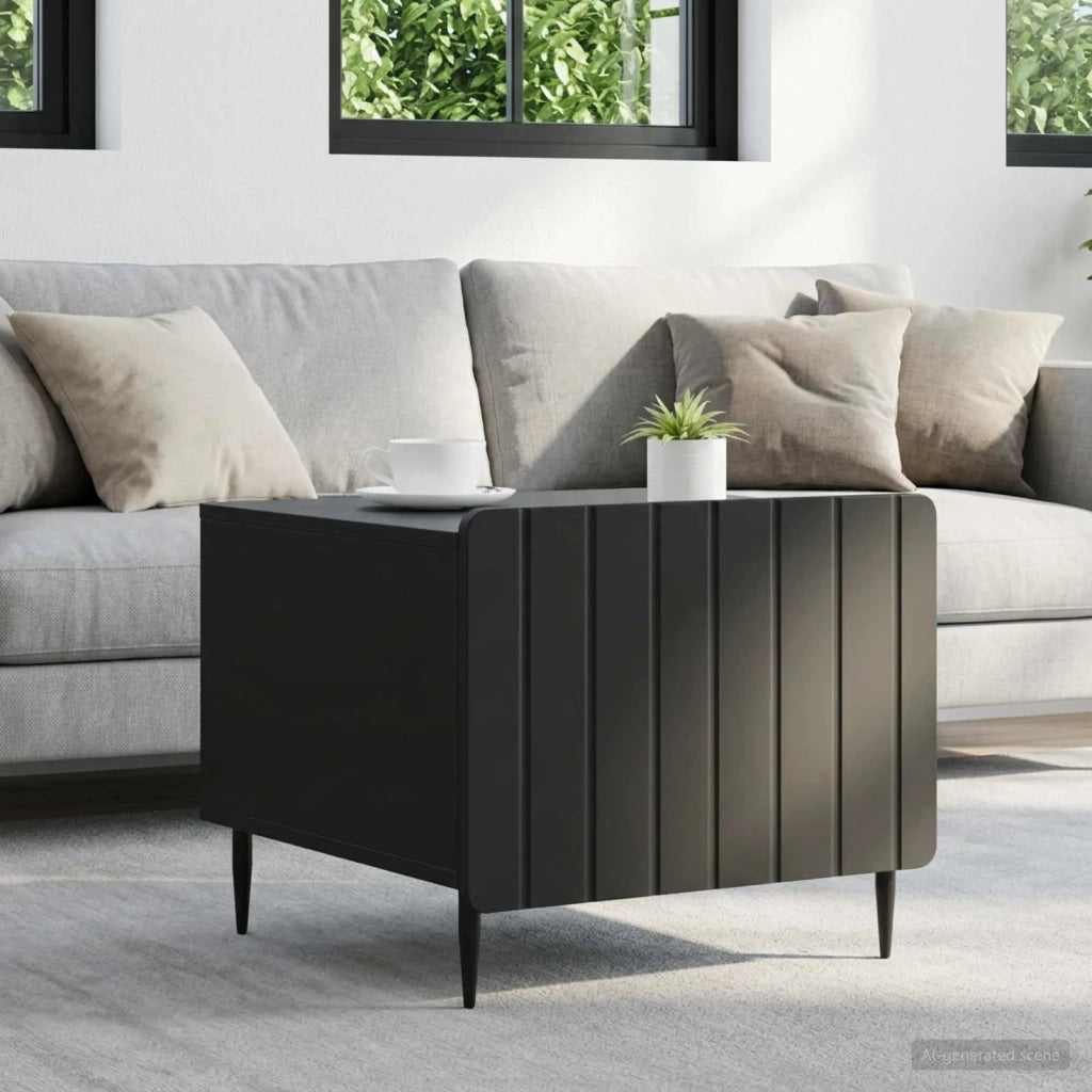 Tavolino da salotto Nero 49 x 50 x 42 cm Legno ingegnerizzato 894506