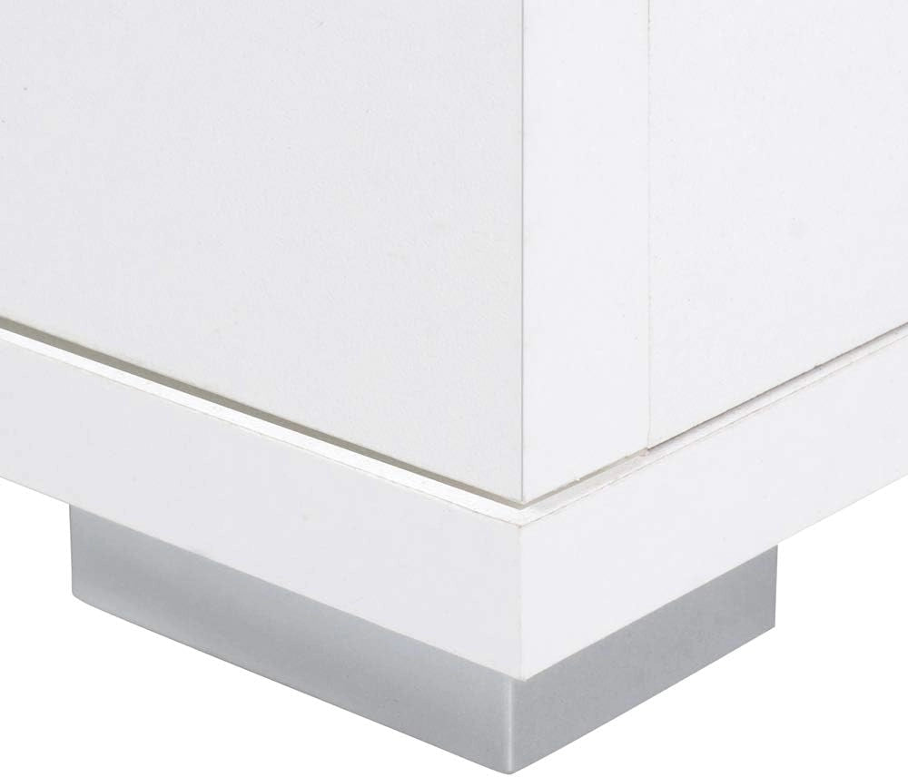 ® Cassettiera Alba 2 Cassetti 2 Ante 71x74x35 cm Mobile Comò Entrata Credenza Effetto Legno Mobiletto Ingresso