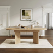 Tavolo da Pranzo Allungabile con Bordi Arrotondati ¨C MINIMAL ¨C Rovere, 120/160x80 cm, 4-6 Persone