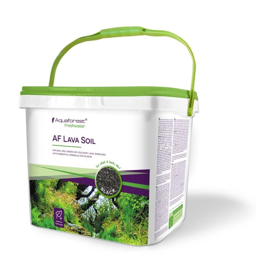 Aquaforest Freshwater AF Lava Soil 5L - Substrato di Origine Vulcanica per Plantacquari Colore: Black