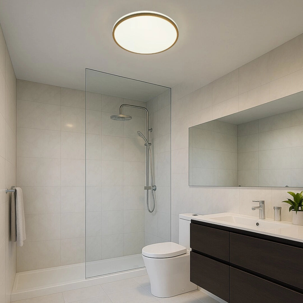 Plafoniera bagno Slava LED 18W IP44 bianco oro Rabalux