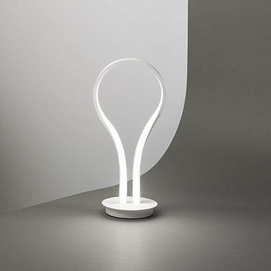 Lampada Da Scrivania Moderna Blossom Metallo Bianco Acrilico Led 13W 3000K