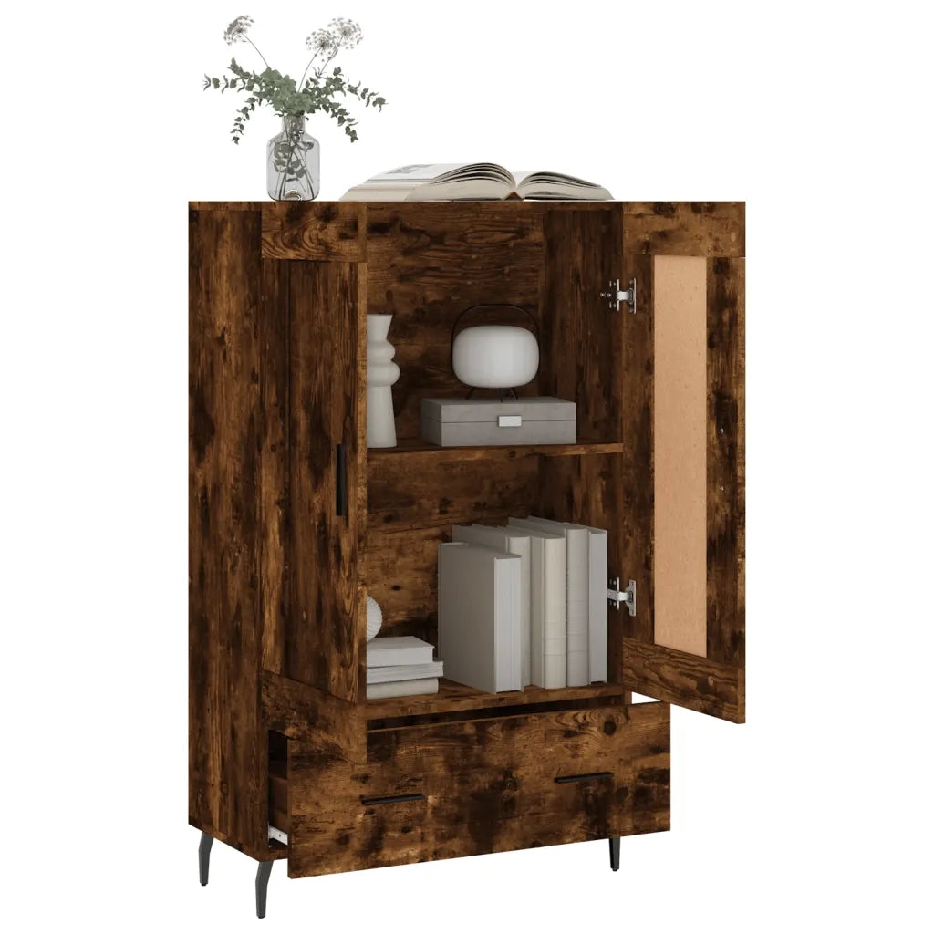 Credenza Rovere Fumo 69,5x31x115 cm in Legno Multistrato 830345