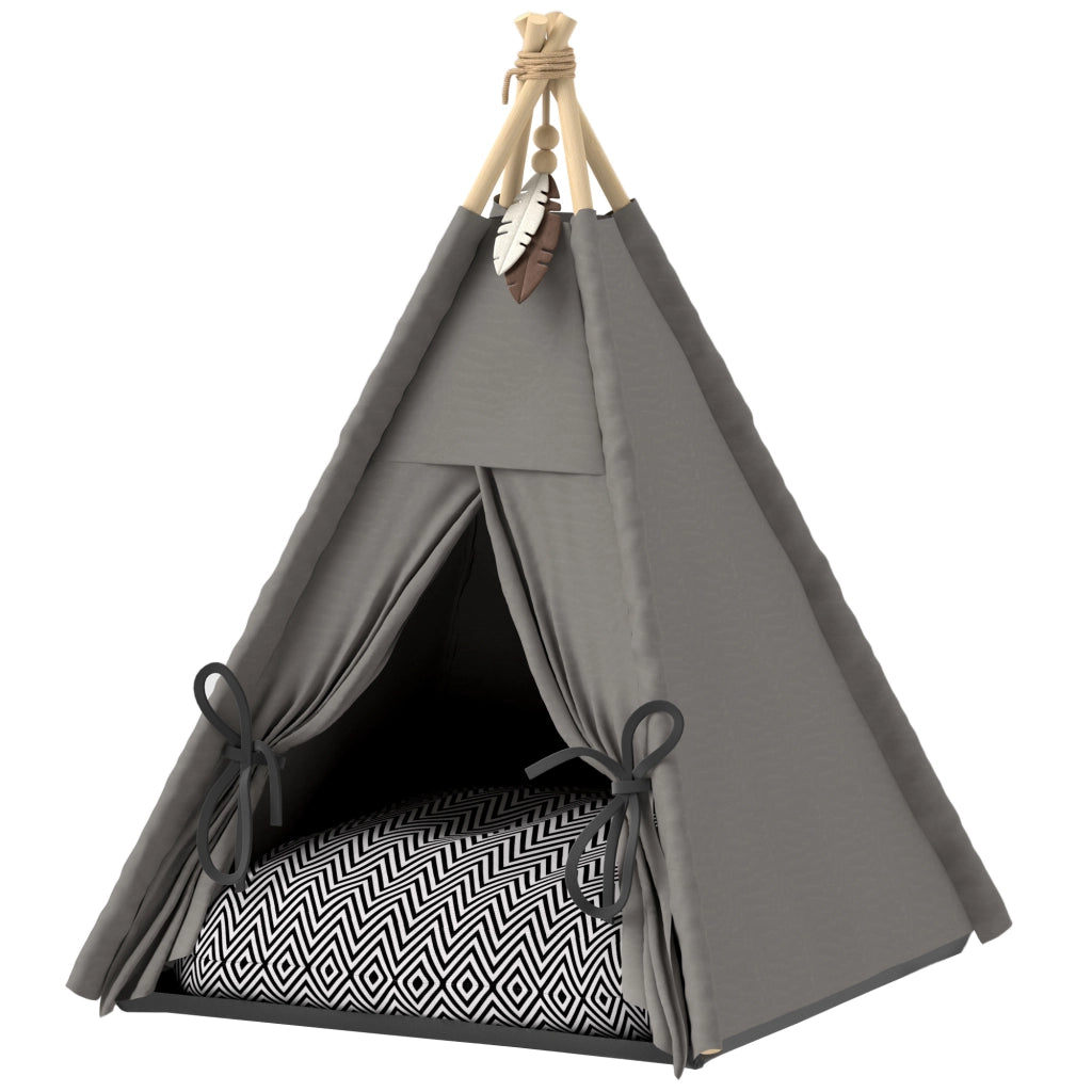 Letto per animali in stile tipi con cuscino ¨C zephmum ¨C grigio