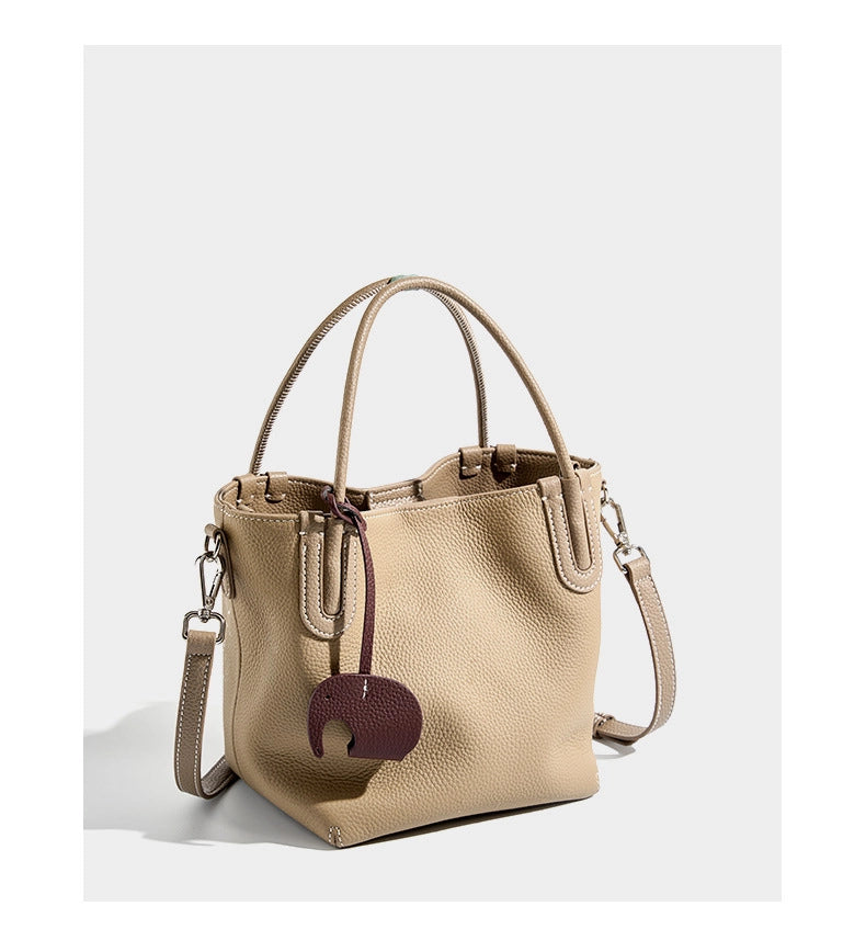 Borse e borsette in vera pelle da donna, borse a tracolla Stachel, borse a spalla grigie