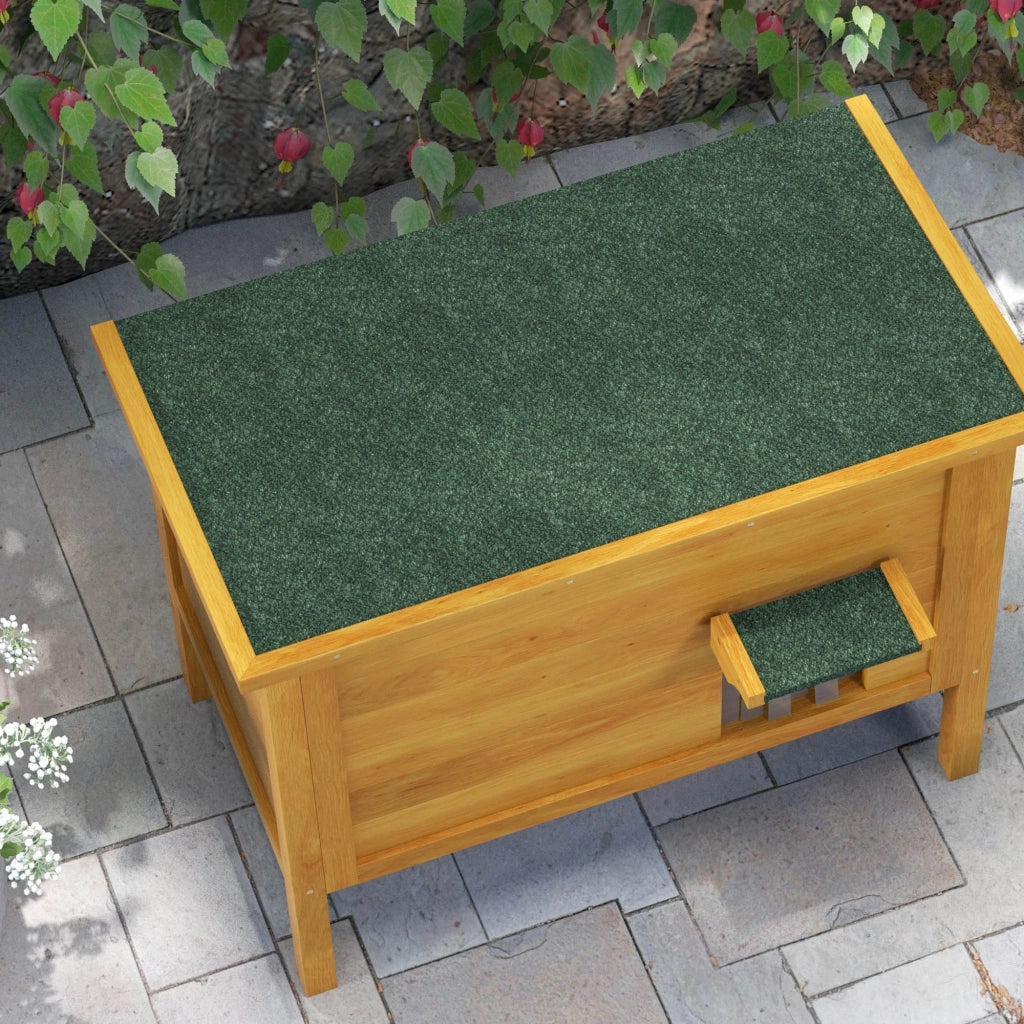 Casetta per Gatti da Esterno in Legno ¨C zephmum ¨C 85x50x68.5 cm Verde Naturale