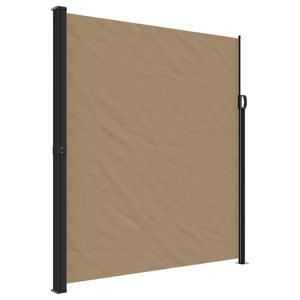 Tenda da Sole Laterale Retrattile-Tenda parasole per giardino Tortora 220x300 cm