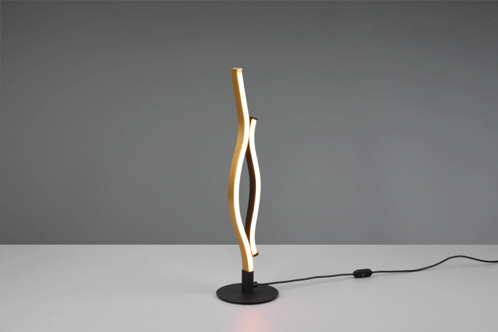 Lampada da tavolo Blaze oro/nera LED dimmer Trio 541210208