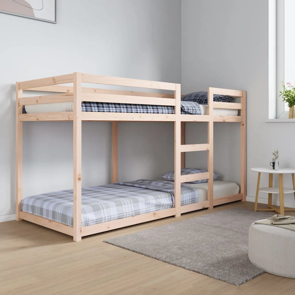 Letto singolo | Letto per adulti | Letto a Castello 80x200 cm in Legno Massello di Pino