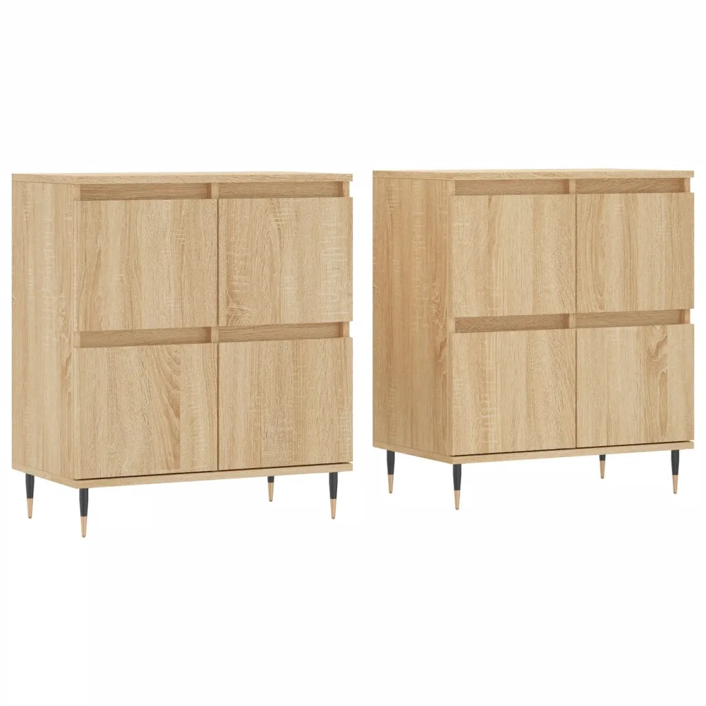 Credenze 2 pz Rovere Sonoma in Legno Multistrato 3190168