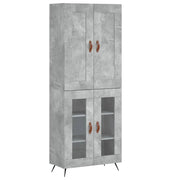 Buffet credenza cassettiera armadio mobile contenitore organizer cucina soggiorno salotto alto 69,5 x 34 x 180 cm legno ingegnerizzato grigio 02_0034544