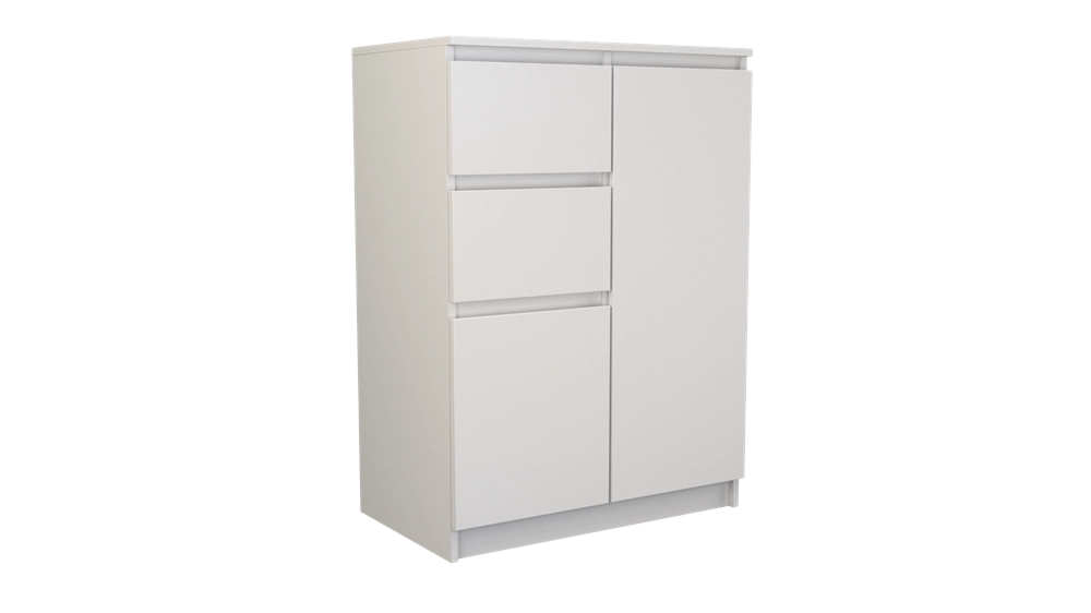 Cassettiera MALWA 2d2s bianco per camera e soggiorno