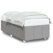 Letto singolo | Letto per adulti | Giroletto senza Materasso Grigio Chiaro 90x190 cm Tessuto