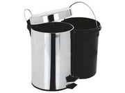 1pz pattumiera con pedale inox e secchio in plastica - lt.20 cm.31x45h. cod:ferx.fer323529