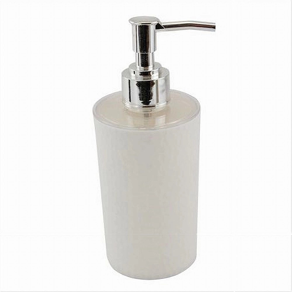 Trade Shop - Dispenser Sapone Liquido Lavandino Bianco Lavorato Accessorio Arredo Bagno 10434 -