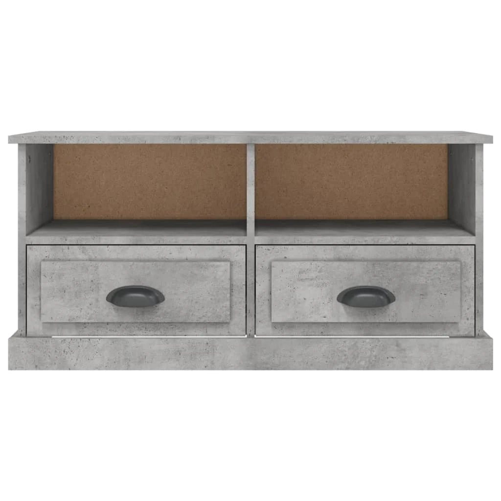 Mobile TV multimediale scaffale TV credenza mobile TV sala da pranzo soggiorno camera da letto 93 x 35,5 x 45 cm legno ingegnerizzato grigio 02_0026364