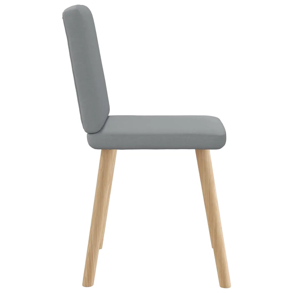 Sedie da Pranzo 4 pz Grigio Chiaro in Tessuto 3315297