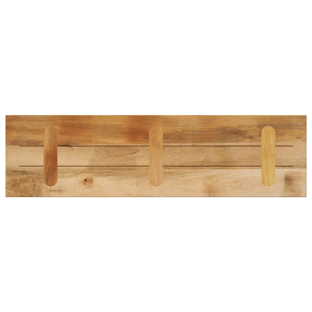 Piano per Tavolo 100x40x2,5cm Rettangolare Legno Mango Grezzo 371309