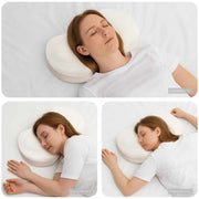 Cuscino per Collo Bianco 53 x 35 x 11 cm Schiuma Memory 42012696