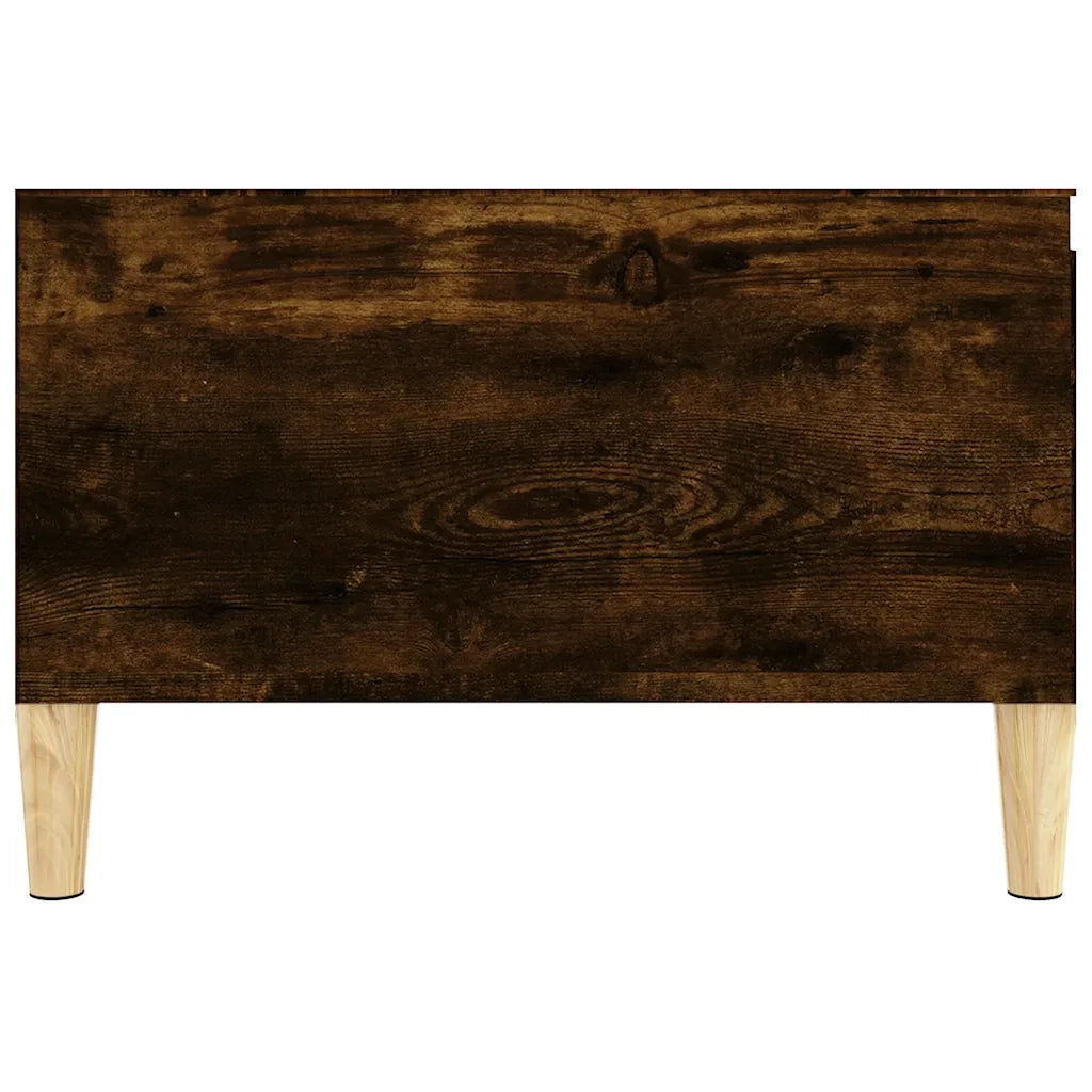 Tavolino da Salotto Rovere Fumo 55x55x36,5 cm Legno Multistrato 821081