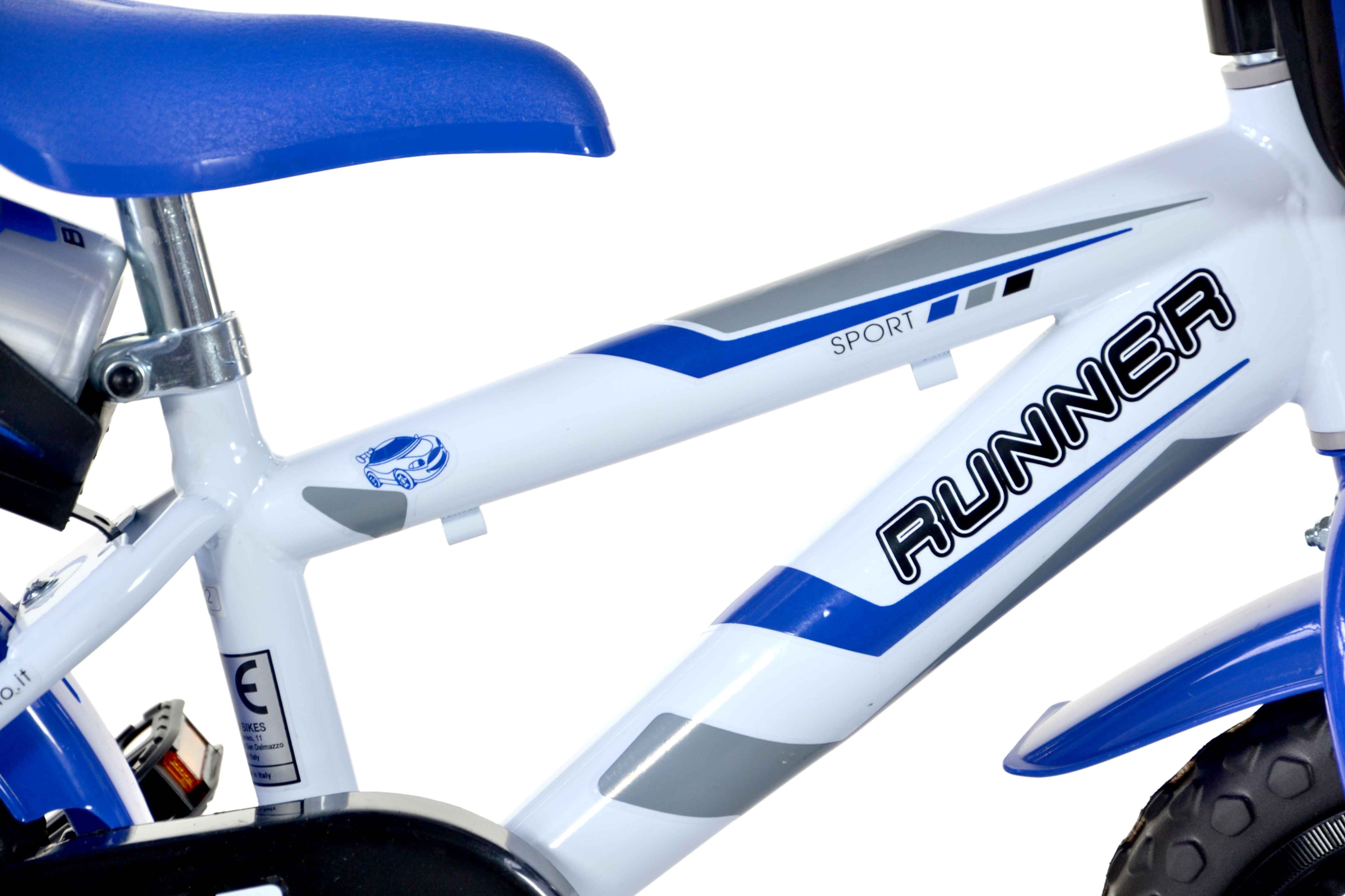 SCH RUNNER 12", bicicletta per bambini, adatta a bambini tra i 3 e i 5 anni, per altezza tra 85 e 105 cm, con borraccia,