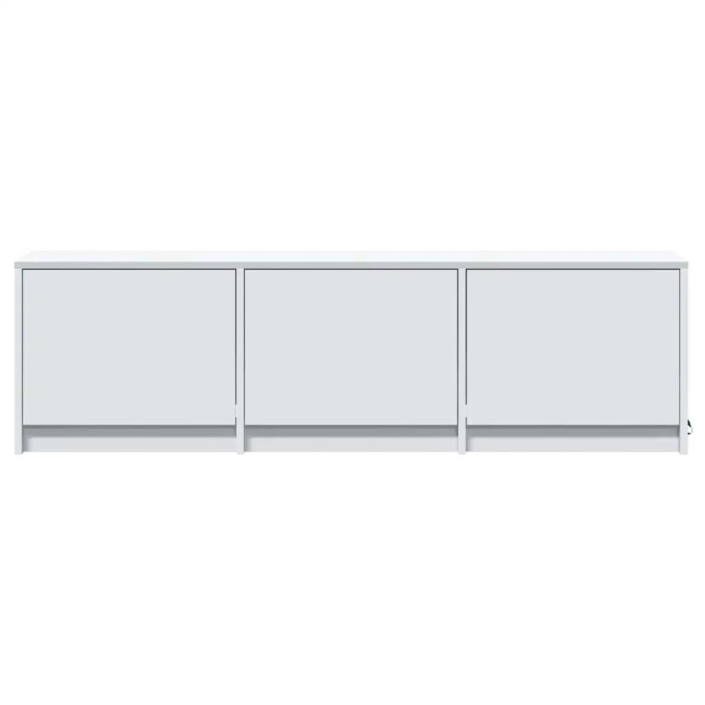 Mobile TV con LED-Credenza per TV Bianco 140 x 34 x 40 cm Legno multistrato
