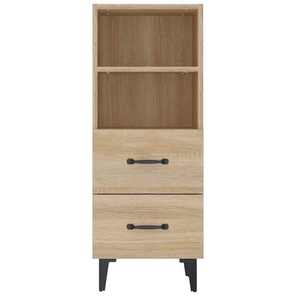 Credenza Rovere Sonoma 34,5x34x90 cm in Legno Multistrato cod mxl 19585