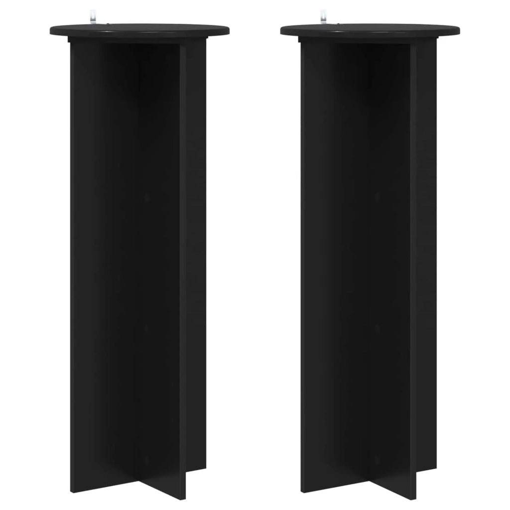 Supporto per piante 2 pcs Nero Ø40 x 100 cm 899691