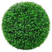Sfere di Bosso Artificiale con Luci LED 2 pz Verdi 55 cm CFW4366820