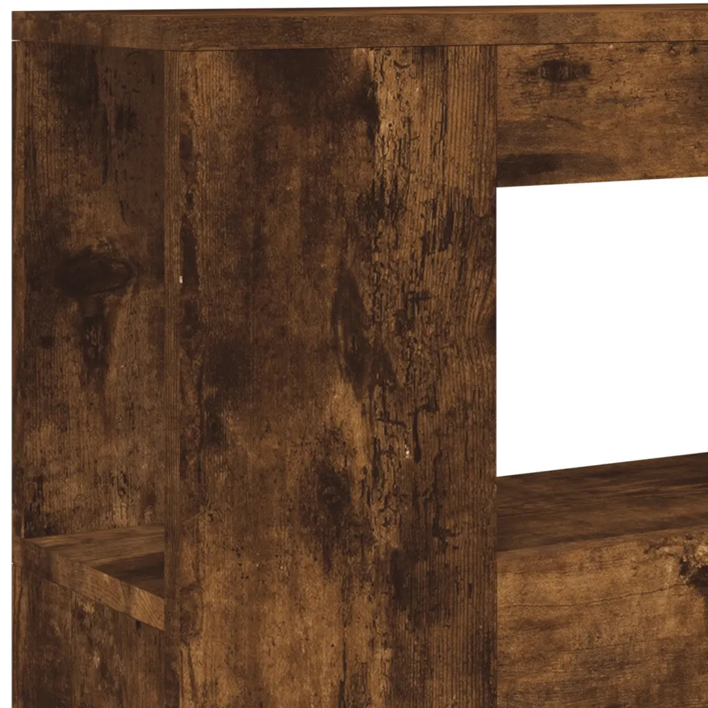 Testiera | Testata LED Rovere Fumo 100x18,5x103,5 cm Legno Multistrato