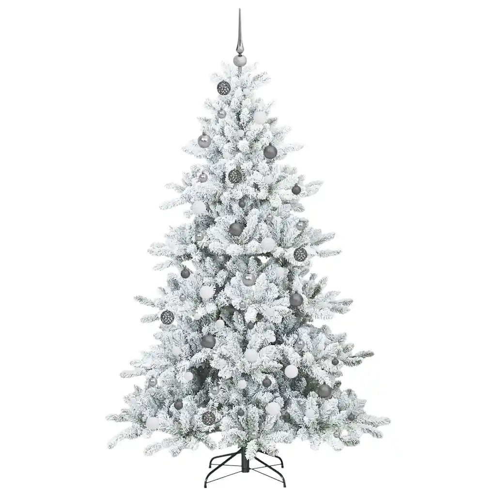 Albero di Natale Artificiale con Rami Pieghevoli Bianco 210 cm 3397730