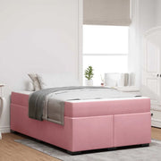 Struttura del letto con materasso Rosa 120 x 200 cm Tessuto 3399289