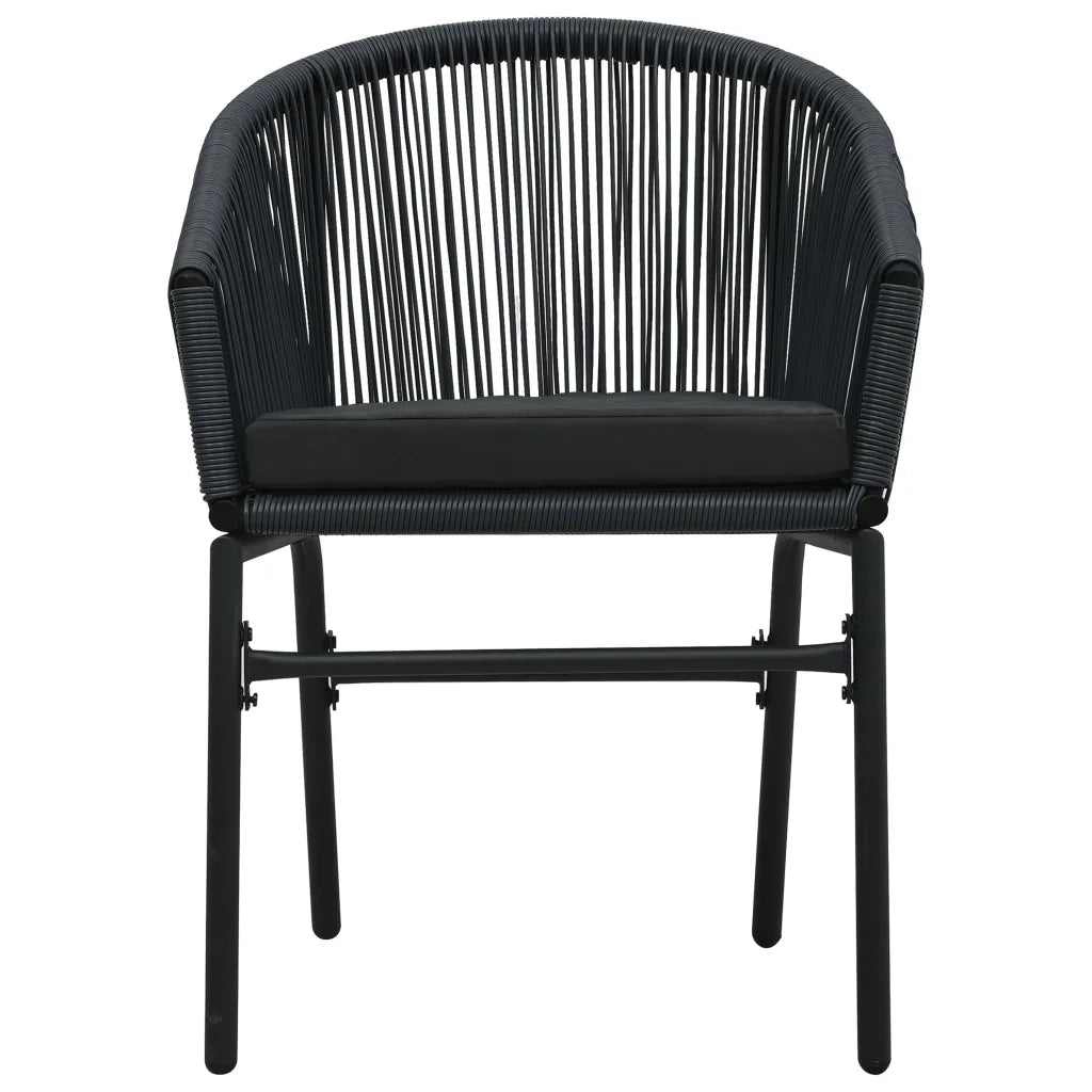 Set da Pranzo per Giardino 5 pz Nero cod mxl 42027
