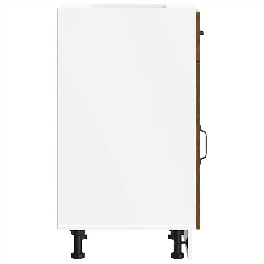 Base da Cucina Kalmar Rovere Marrone in Legno Multistrato 853474