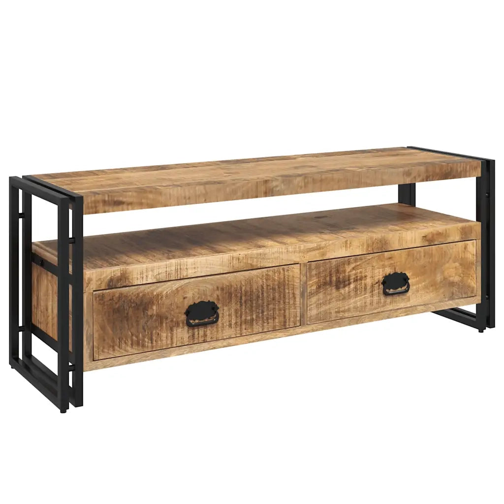 Mobile Porta TV 120x35x45 cm Legno Massello di Mango  cod mxl 11814