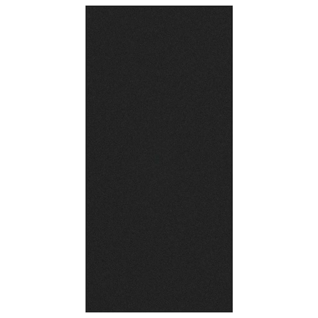 Zerbino d'ingresso rettangolare dal design moderno 120 x 250 cm anallergico e confortevole in poliammide nero 02_0057962