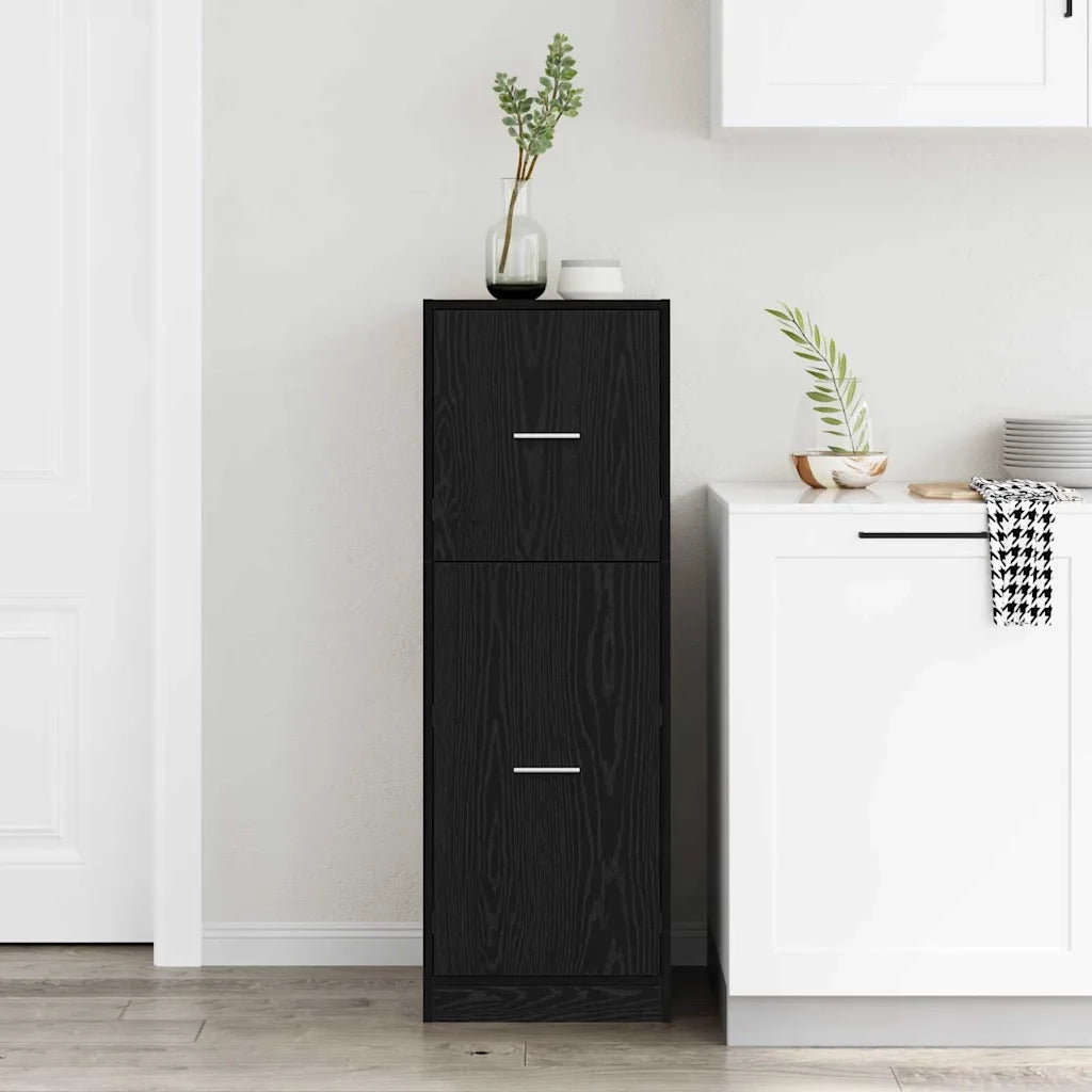 Armadio da Apoteca Rovere nero 40 x 41 x 118 cm 869032