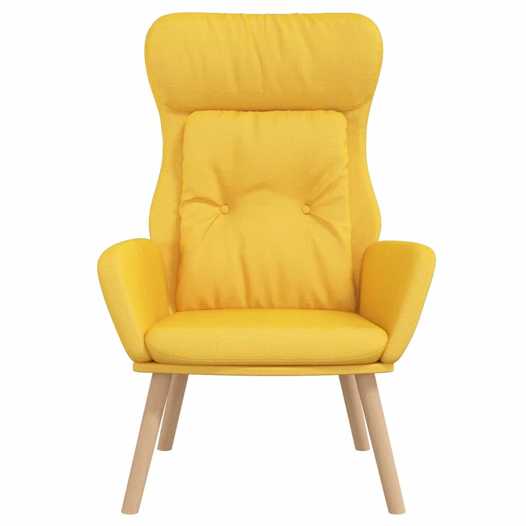 Divano Sedia-Poltrona Relax Giallo Senape in Tessuto 136903