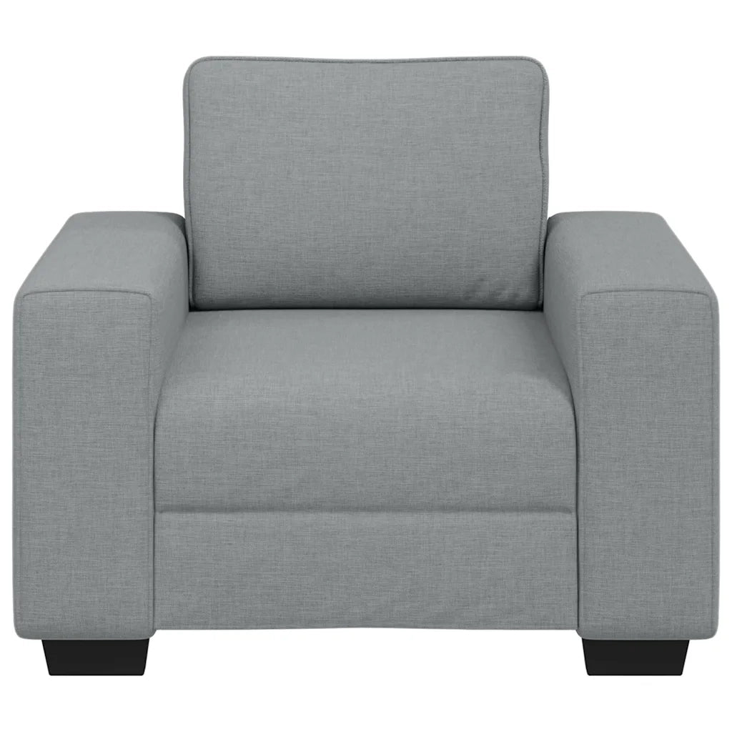 Poltrona Grigio Chiaro 100x77x82 cm in Tessuto 4105146