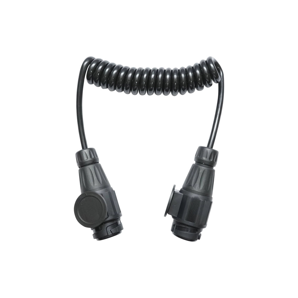 Cavo a spirale per rimorchio da 2,2 m con 2 spine maschio a 13 pin, 8 fili Breckner Germany