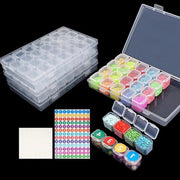 Accessori da 12 per Pasticceria con Diamond Painting - 4 x 28 Scatole di Rifornimento con Etichette
