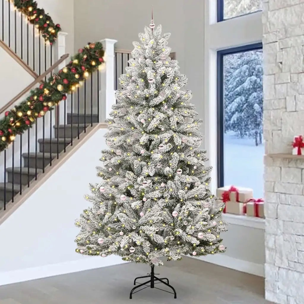 Albero di Natale artificiale con 300 LED Verde e Bianco 300 cm