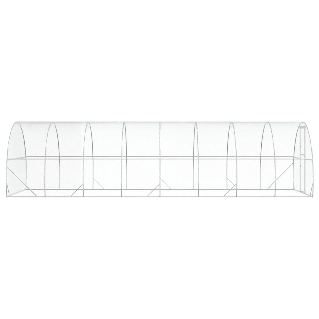 Pollaio Argento 800 x 300 x 200 cm Acciaio zincato 3434693