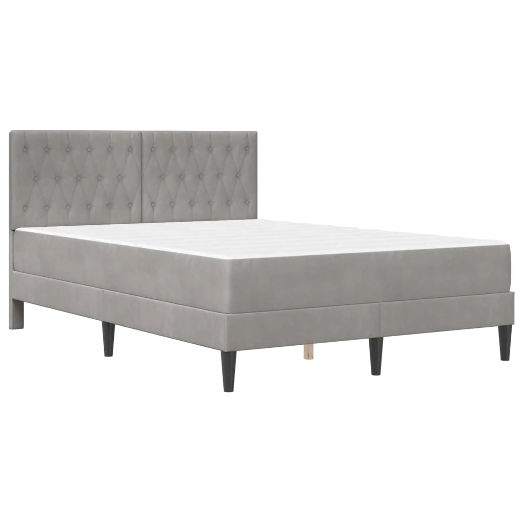 Struttura letto con materasso Grigio chiaro 160 x 200 cm