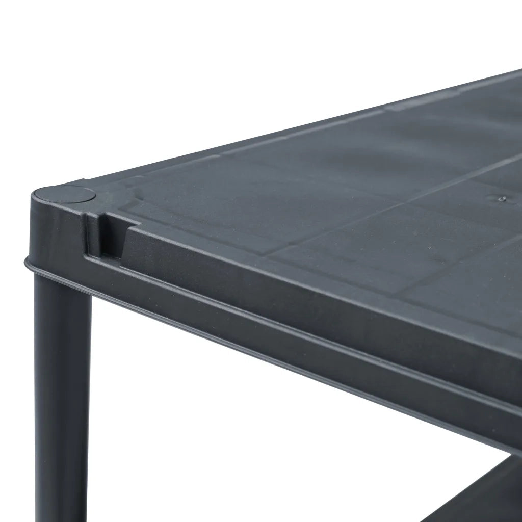 Scaffali 2 pz 60x30x138 cm Nero in Plastica CFW1565329