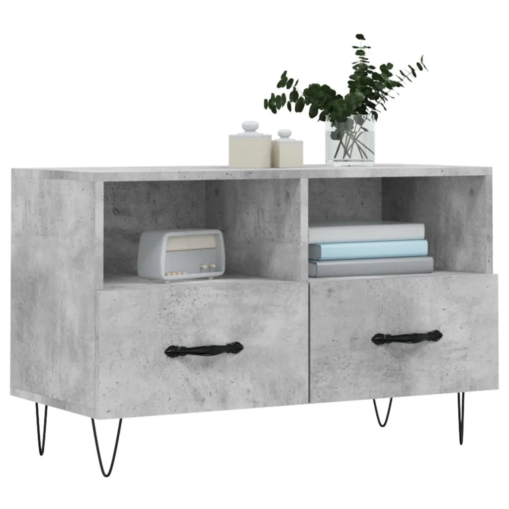 Mobile per TV-Credenza TV-Console TV Grigio Cemento 80x36x50 cm Legno Multistrato 552700