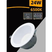 Trade Shop - Faretto Smd Led Da Incasso Rotondo 24watt 2400lm Luce Bianco 4000k 6500k Gl-ag24 - -bianco Freddo      -