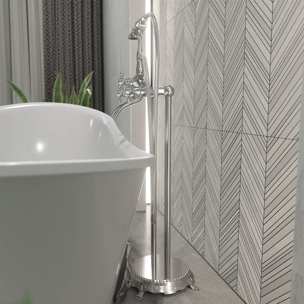 Rubinetteria per vasca freestanding "old style" finitura cromata | Vittoria