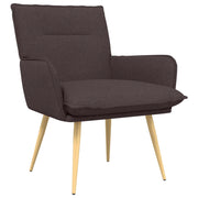 Poltrona Marrone Scuro Tessuto 42047702