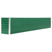 Fioriera rialzata per piante e fiori acciaio zincato 320 x 40 x 45 cm verde 02_0001110